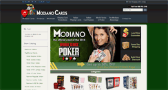 Desktop Screenshot of modianocards.com