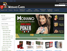 Tablet Screenshot of modianocards.com